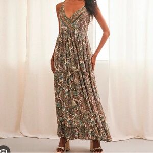 Nekane/NKN MIYABI maxi dress Beaded Detailing Size Small